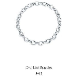 BRAND new. Tiffany’s oval link bracelet.  NWOT